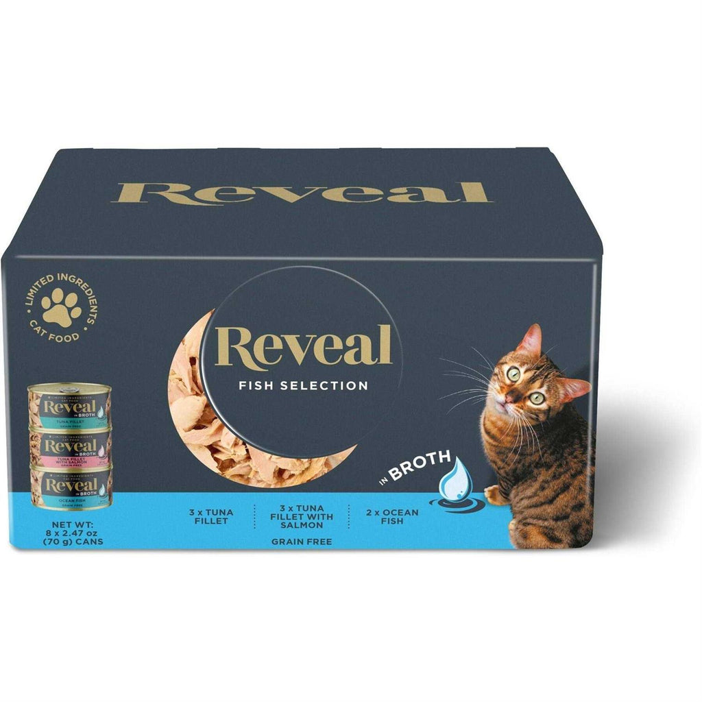 Natural Wet Cat Food Fish Variety Pack in Broth V12757