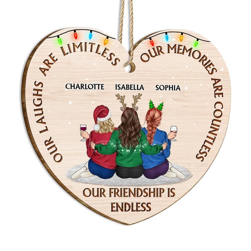 2-Layered Wooden Ornament T84498
