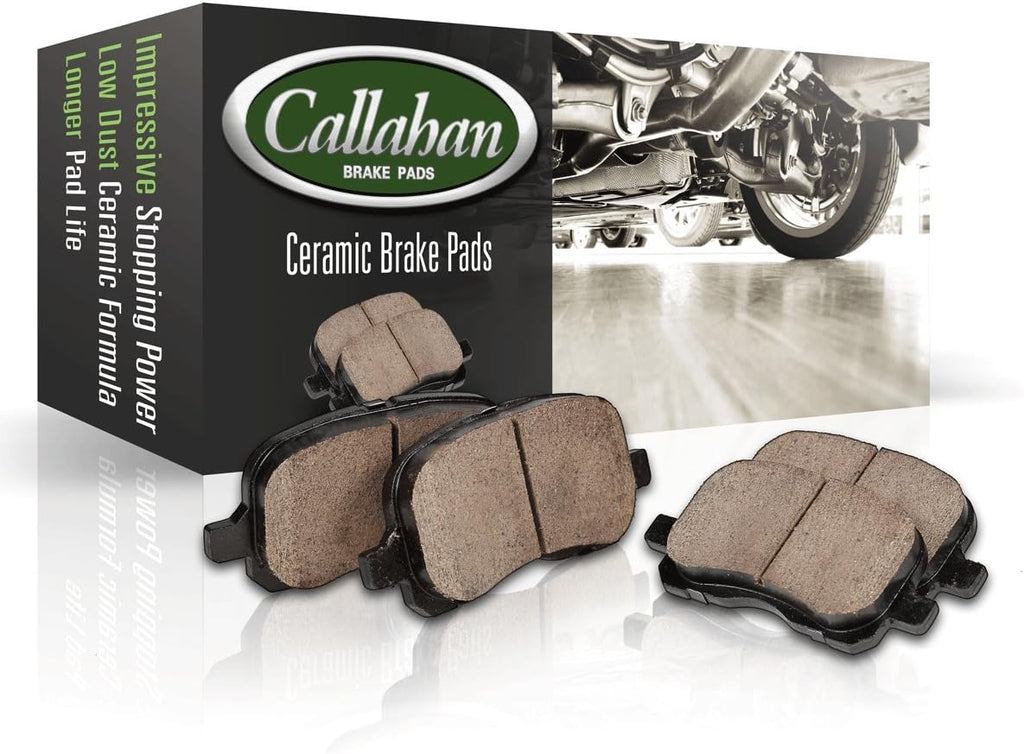 Ceramic Brake Pads with Rubber Shims and Hardware G201