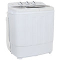 Twin Tub Portable Compact Wash Machine 13lbs Semi-Automatic White D510