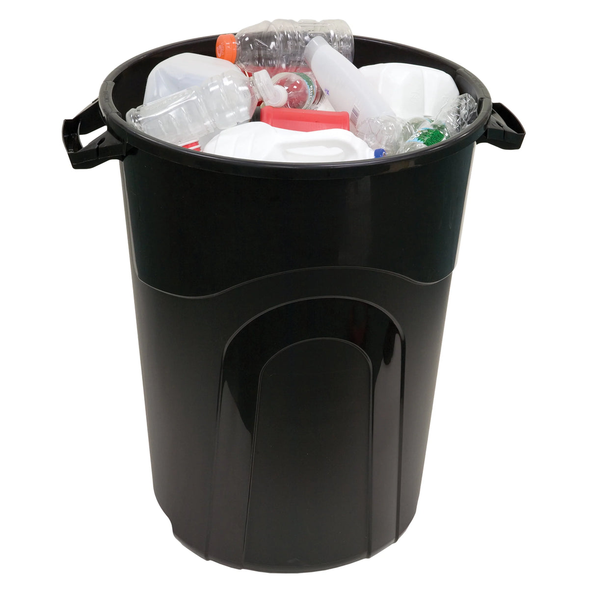 32 Gallon Heavy Duty Plastic Garbage Can with Lid O8011