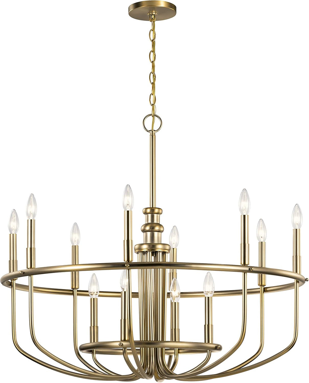 12 Light Chandelier in Classic Bronze O319