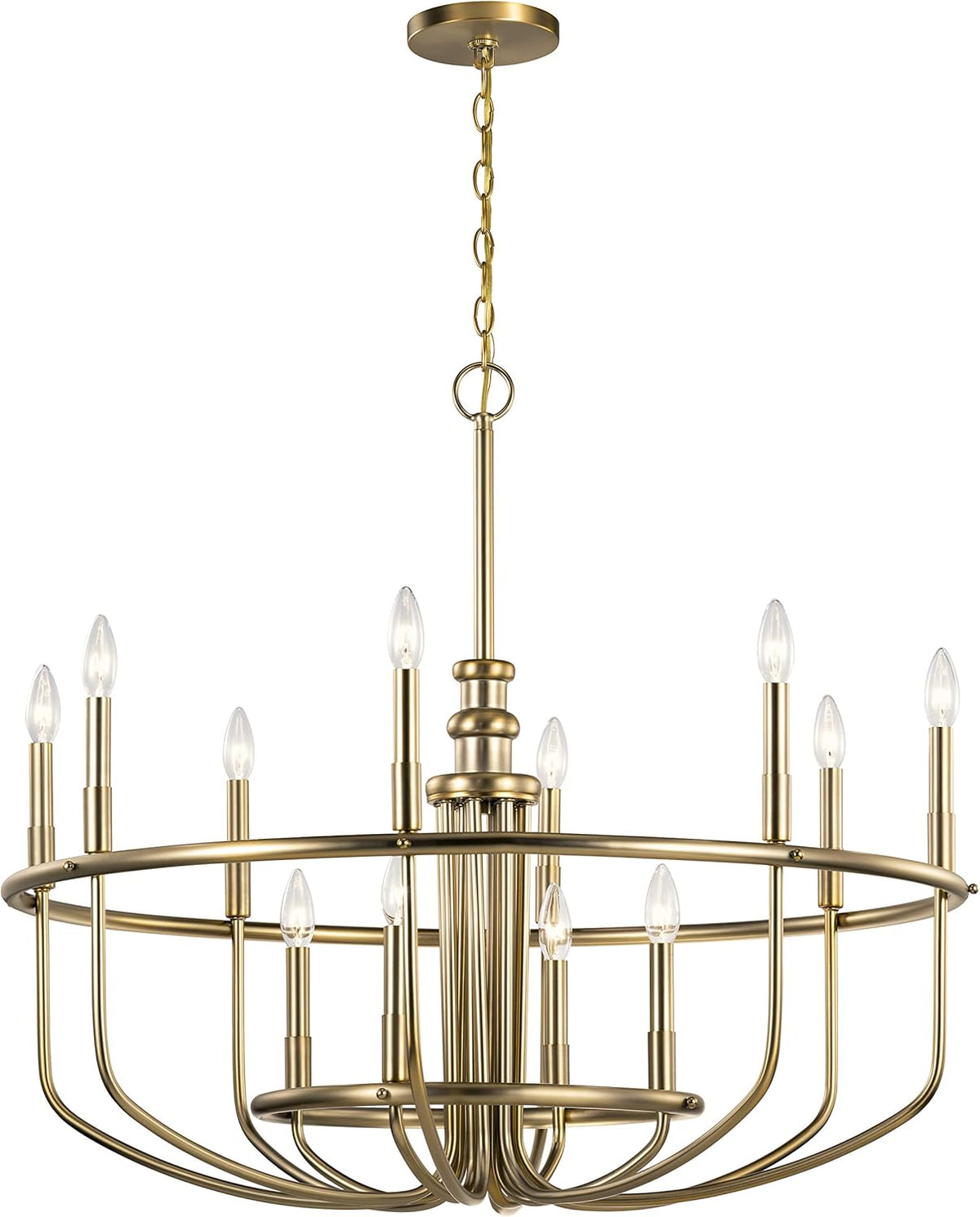 12 Light Chandelier in Classic Bronze O319