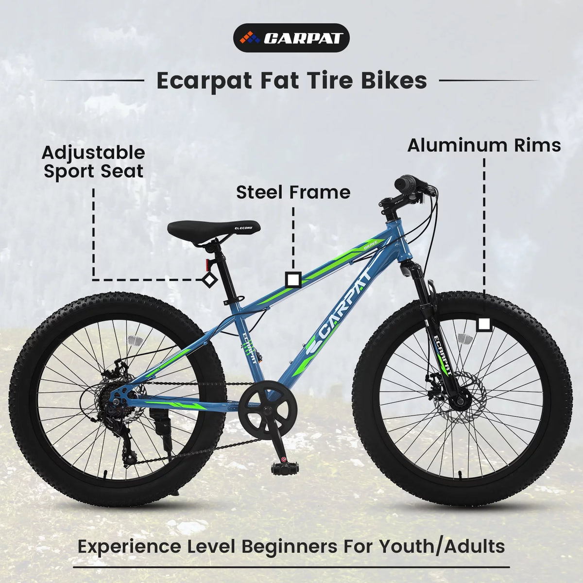 24 inch Fat Tire Mountain Bike J4754