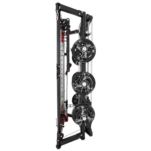 Folding Home Gym Smith Machine with Pulley System K377649