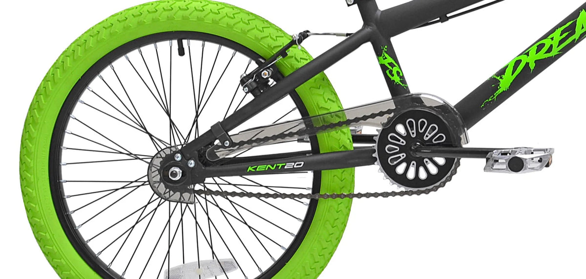 20 in. Green and Black BMX Bike K7233