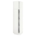 White High Cabinet with Wire Baskets P17273