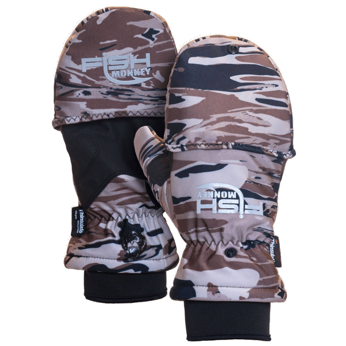 Insulated Camo Fishing Gloves N947