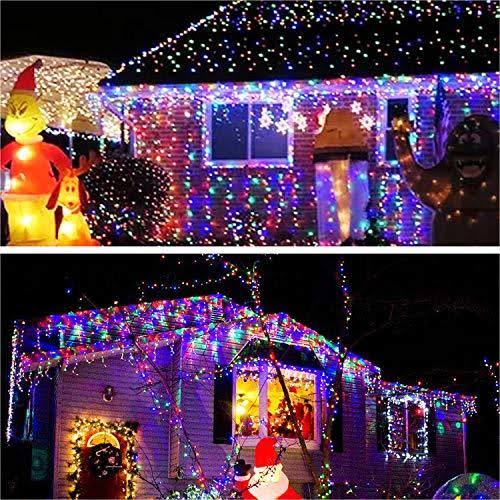 600LED Solar Christmas Lights Outdoor Waterproof 206.7ft 8 Modes F804432