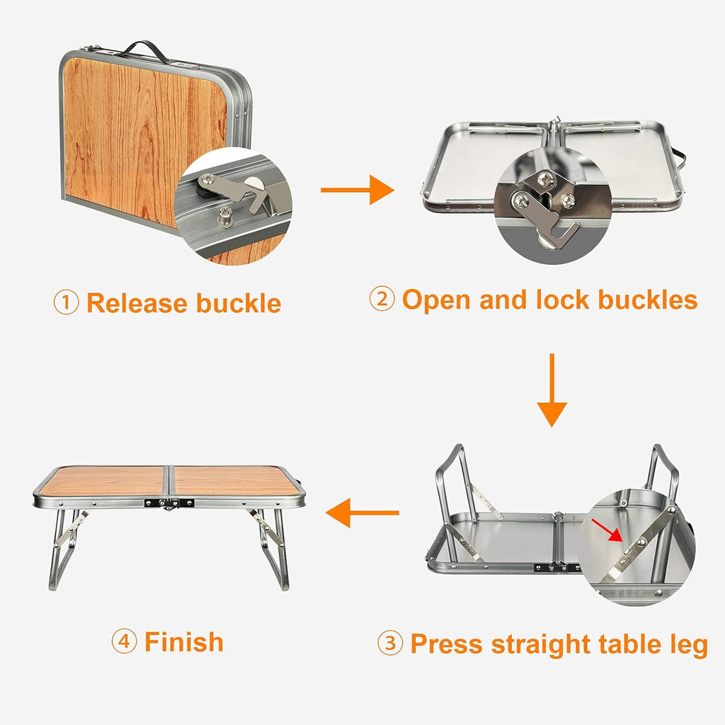 Folding Aluminum Camping Table F93478