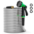50FT Stainless Steel Metal Garden Hose with 10 Function Nozzle N823147