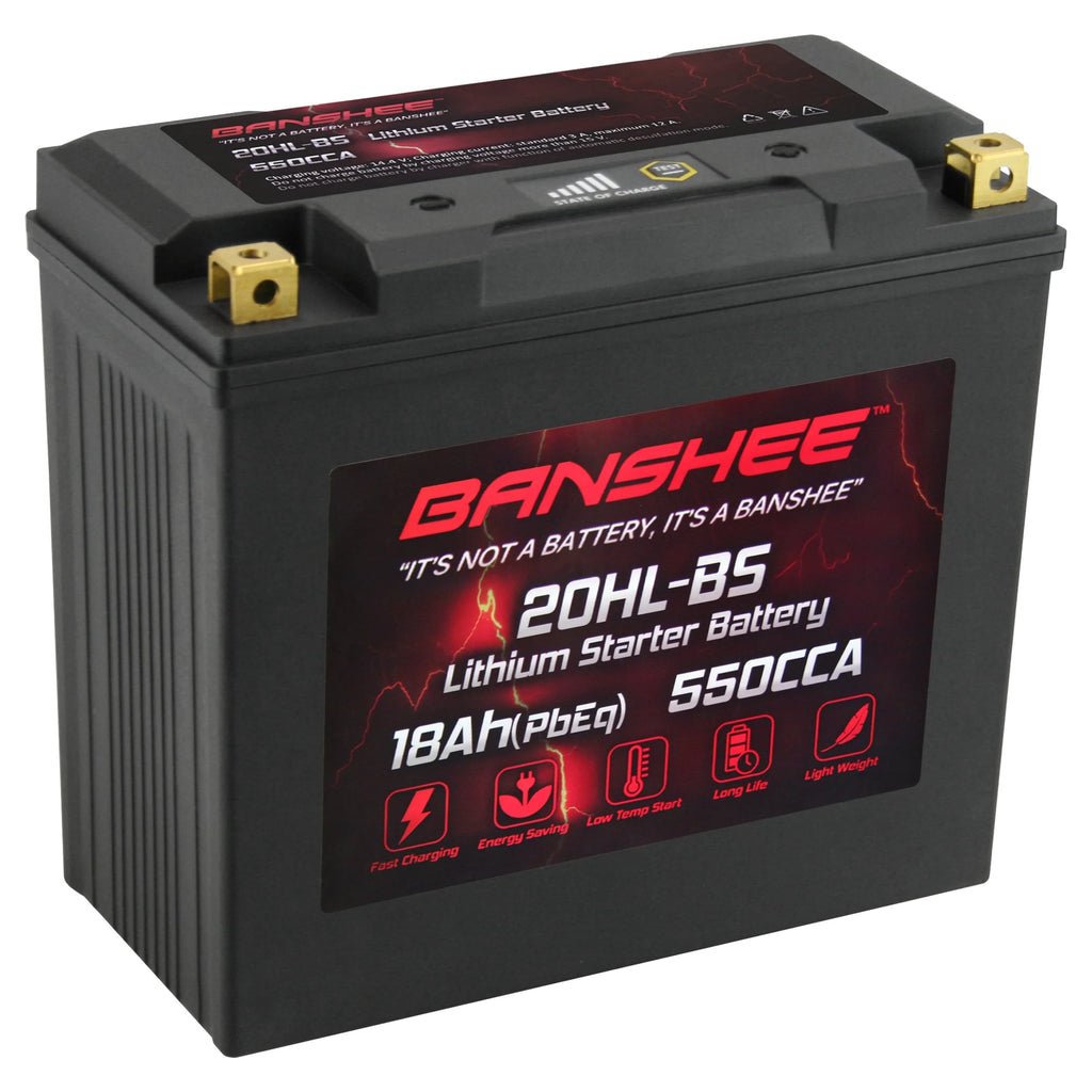 12V 18Ah 550CCA LiFePO4 Lithium Motorcycle Battery U324