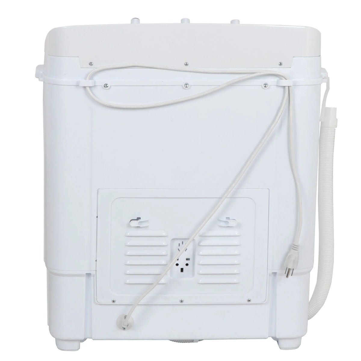 Twin Tub Portable Compact Wash Machine 13lbs Semi-Automatic White D510
