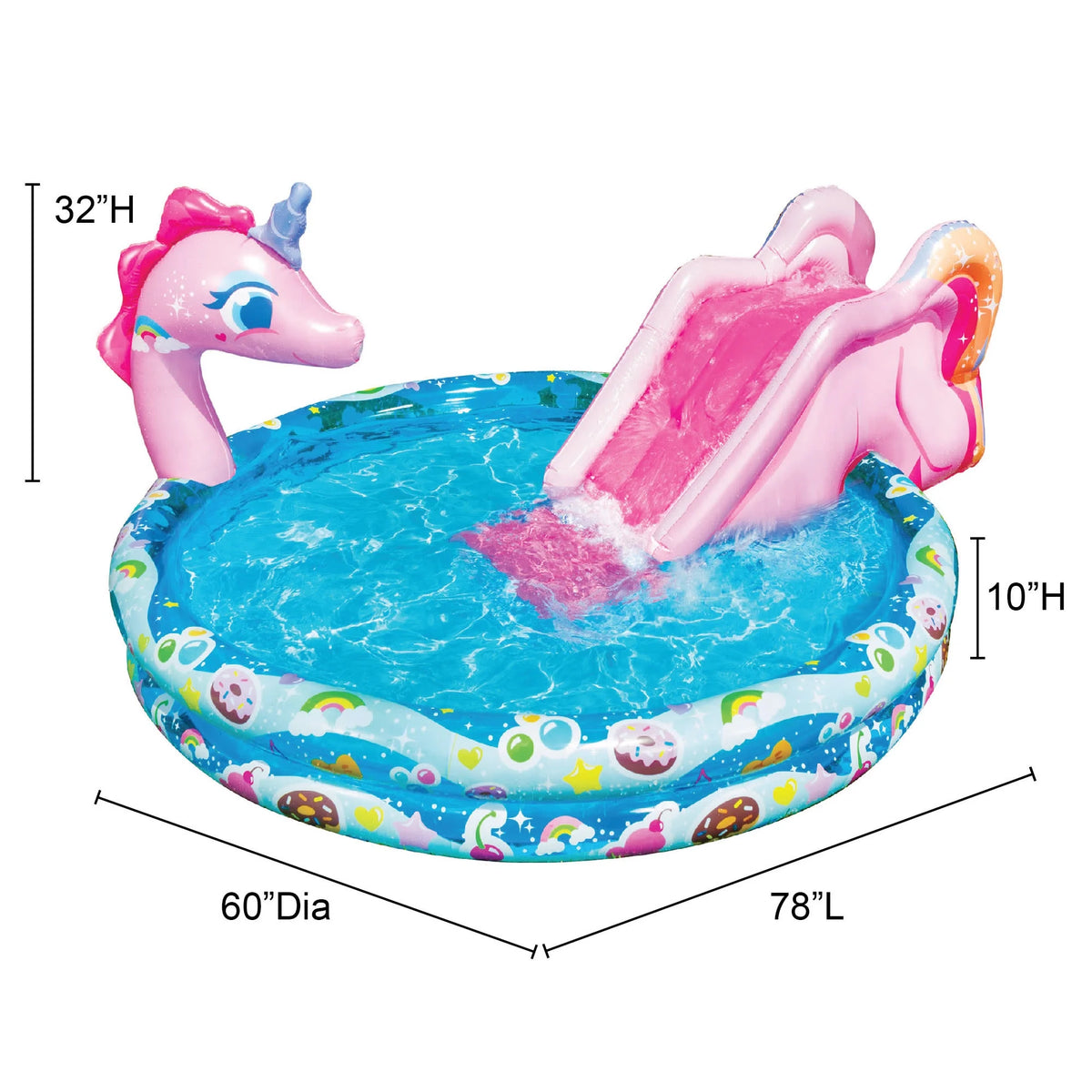 Inflatable Unicorn Pool Water Slide Z647018