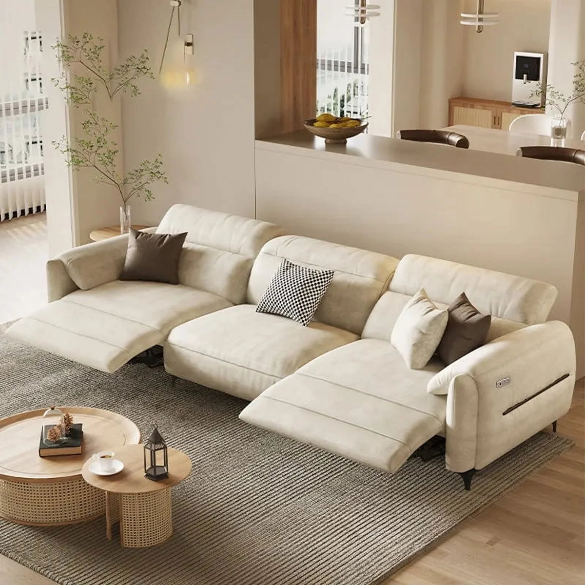 White Accent Sofa Set F55907