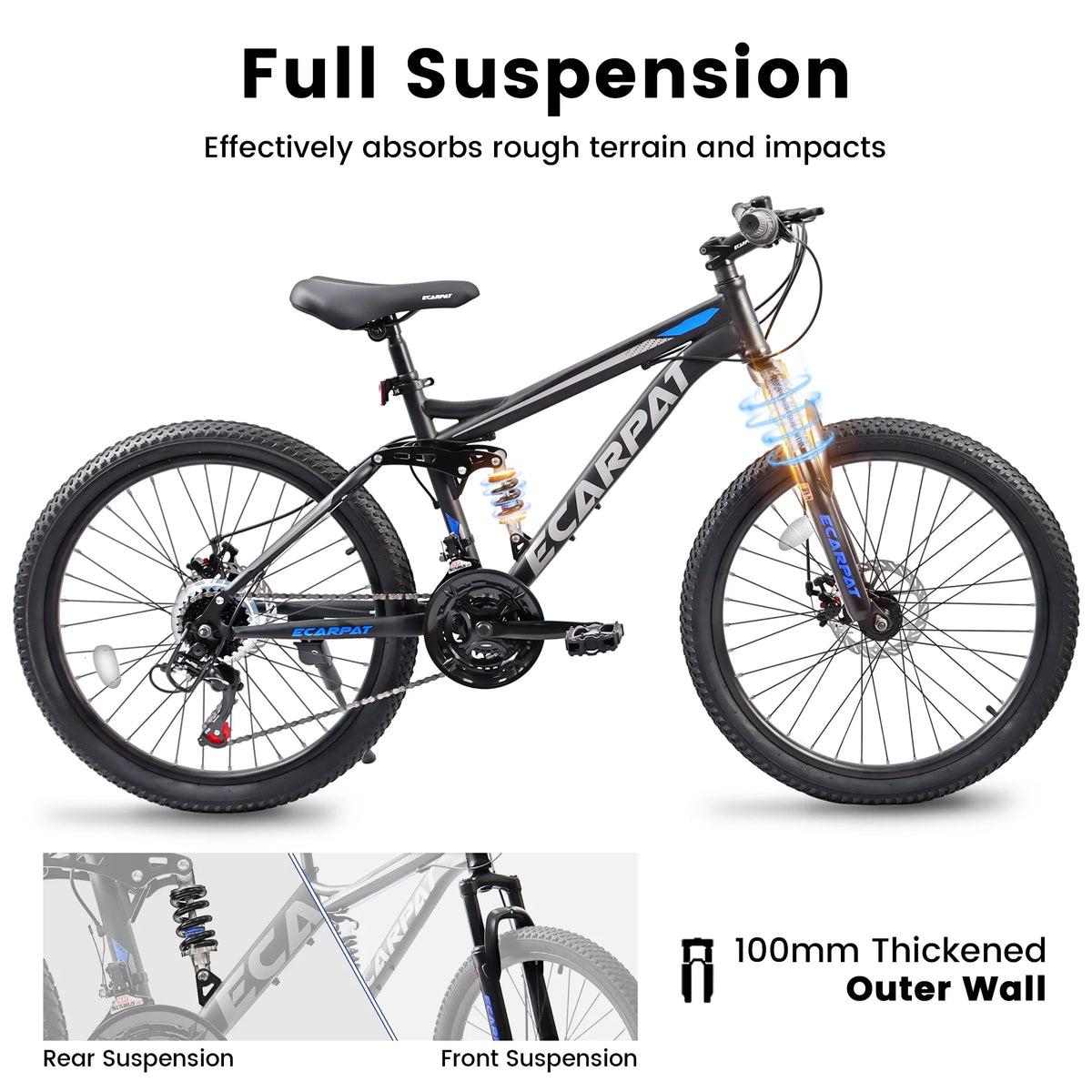 24 inch 21 Speeds High-Carbon Steel Mountain Bike C284963