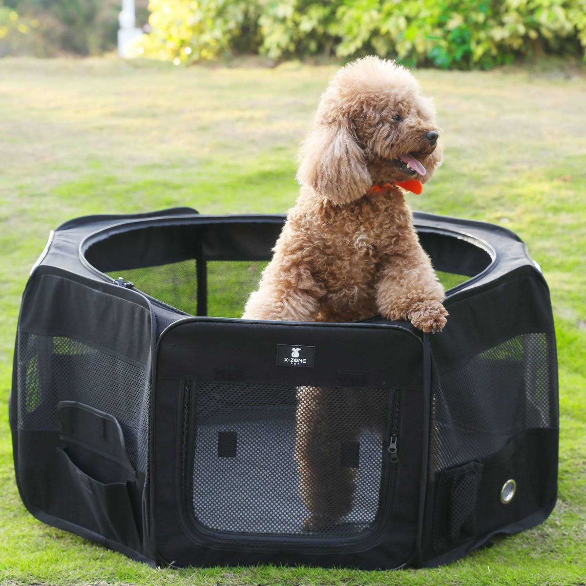 Portable Foldable Pet Playpen 600D Oxford Cloth T691448