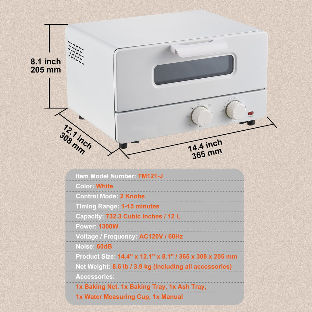 12L 1300W 5 In 1 Convection Oven I1146