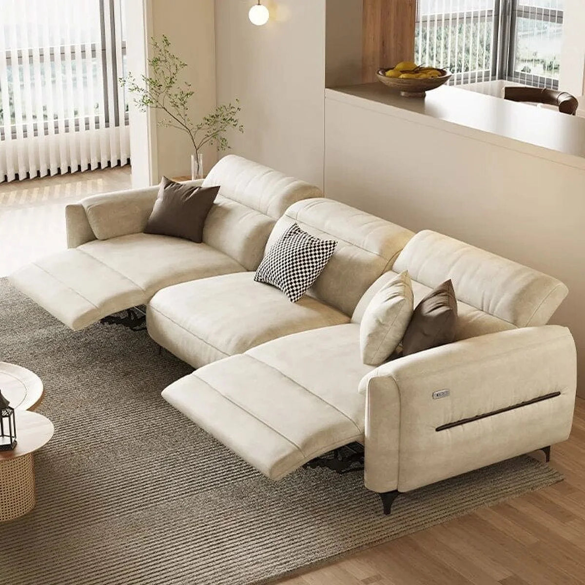 White Accent Sofa Set F55907