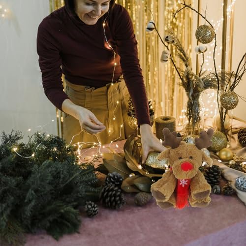 Light Brown Plush Reindeer Stuffed Animal Toy W8180