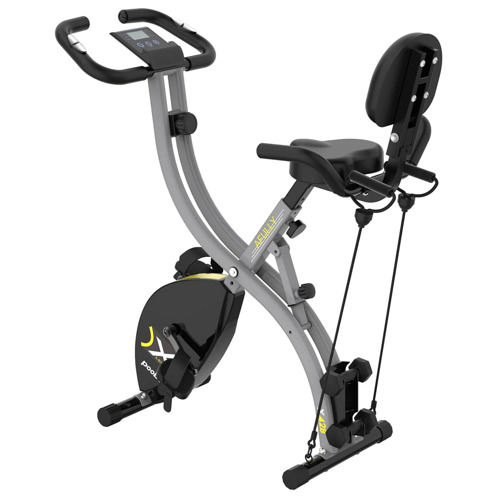 Folding Exercise Bike with 8 Level Adjustable Magnetic Resistance C84453