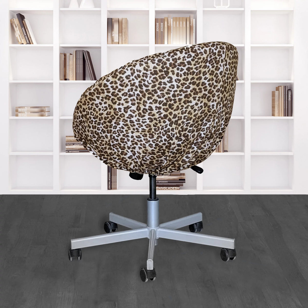 Leopard Cheetah Brown Chair Slip Cover O16677