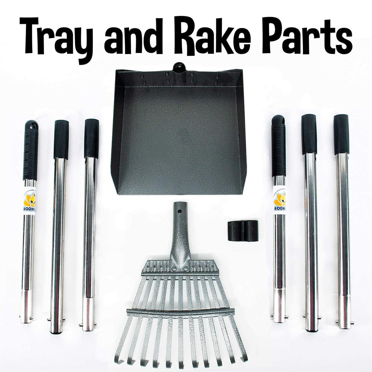 Metal Long Handle Tray and Rake Pooper Scooper T471