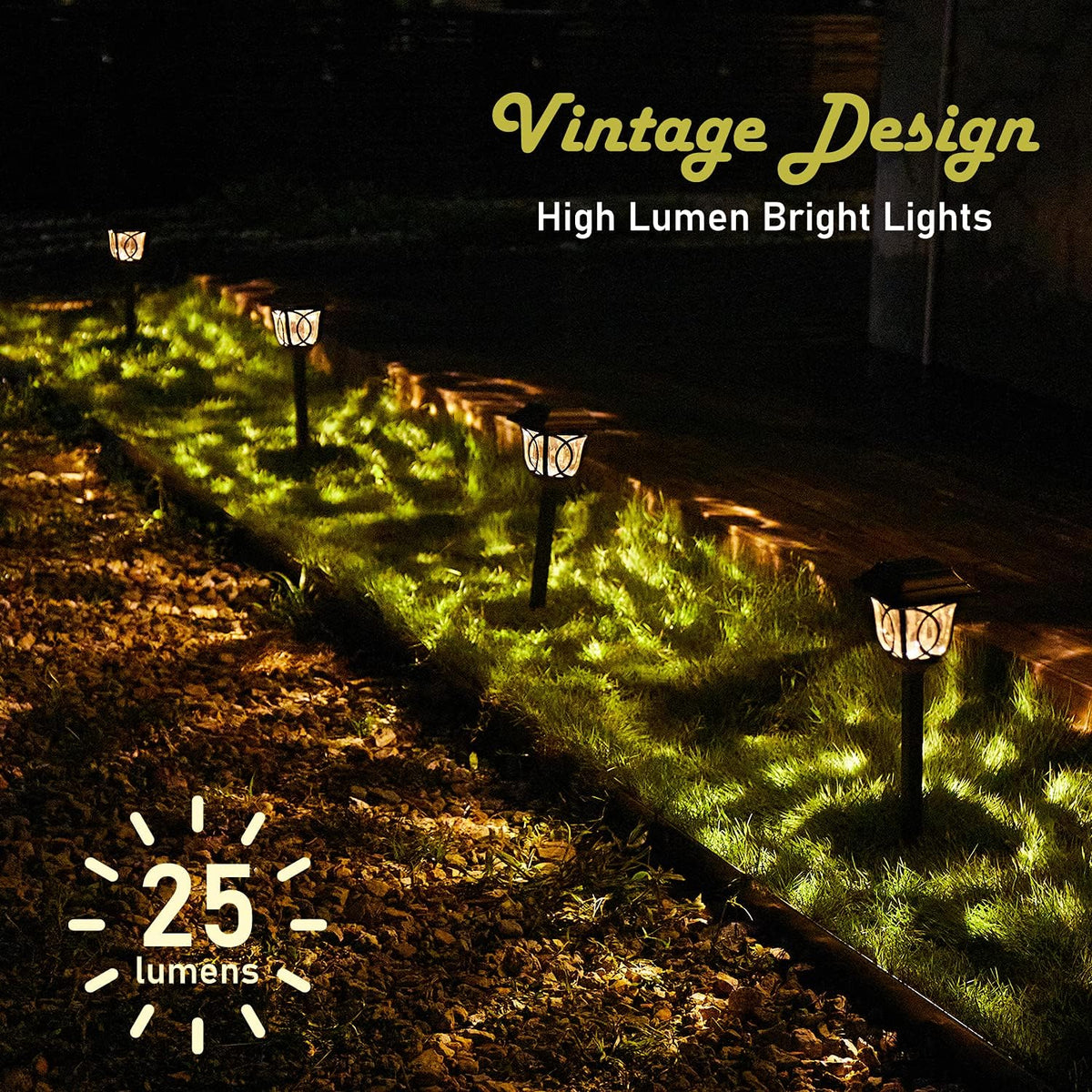 6 Pack Solar Pathway Lights N7494