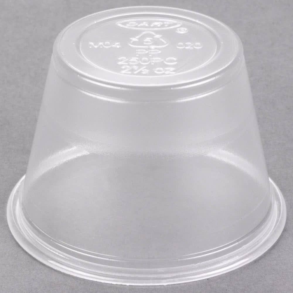 Polypropylene 2.5 oz Clear Portion Containers 250pc F986