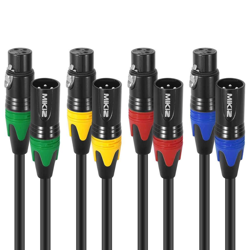 XLR Microphone Cables 25ft 4 Pack T6849
