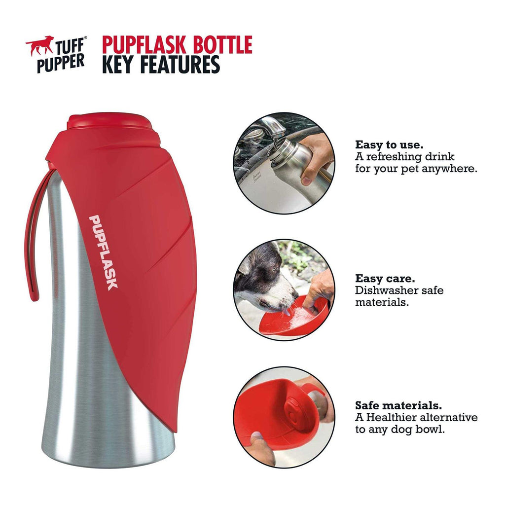 Large Dog Water Bottle 27 or 40 OZ Stainless Steel T678