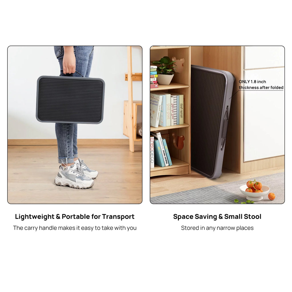 Lightweight Folding Steel Step Stool 330-Pound Capacity W79476