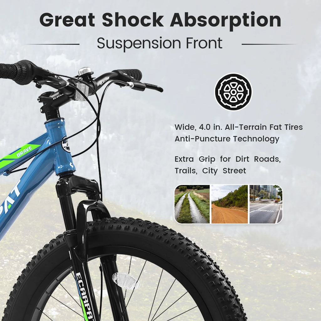 24 inch Fat Tire Mountain Bike J4754