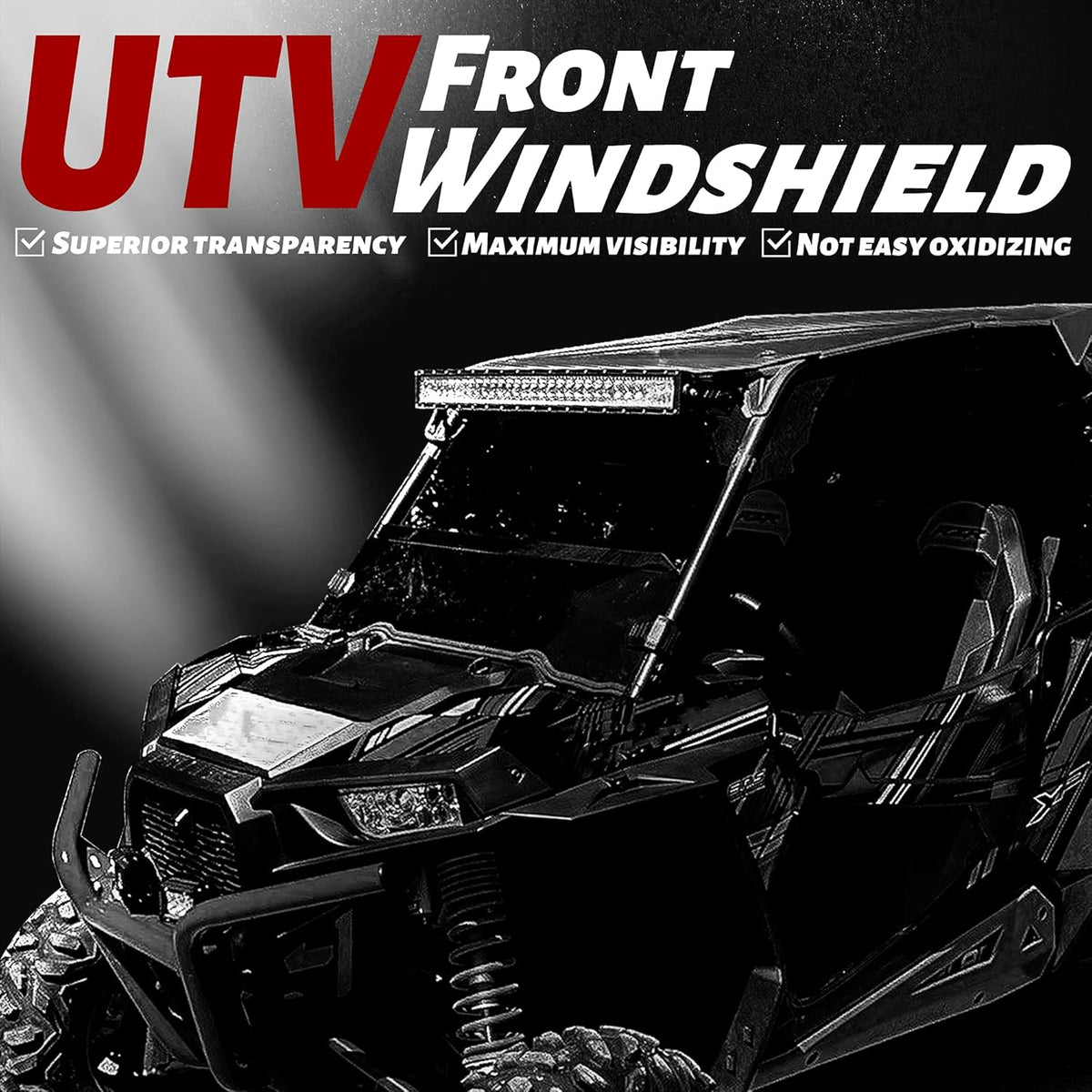Clear Scratch Resistant 3-IN-1 Windshield I572853
