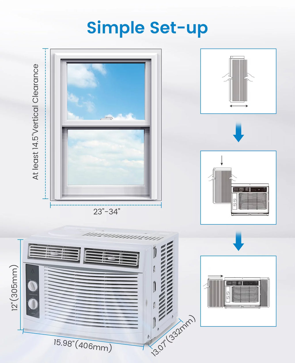 5000 BTU Window Air Conditioner with Reusable Filter Z72829