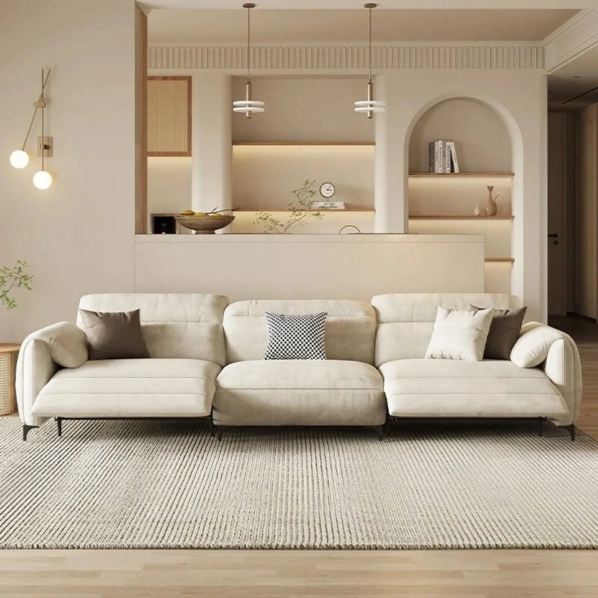 White Accent Sofa Set F55907