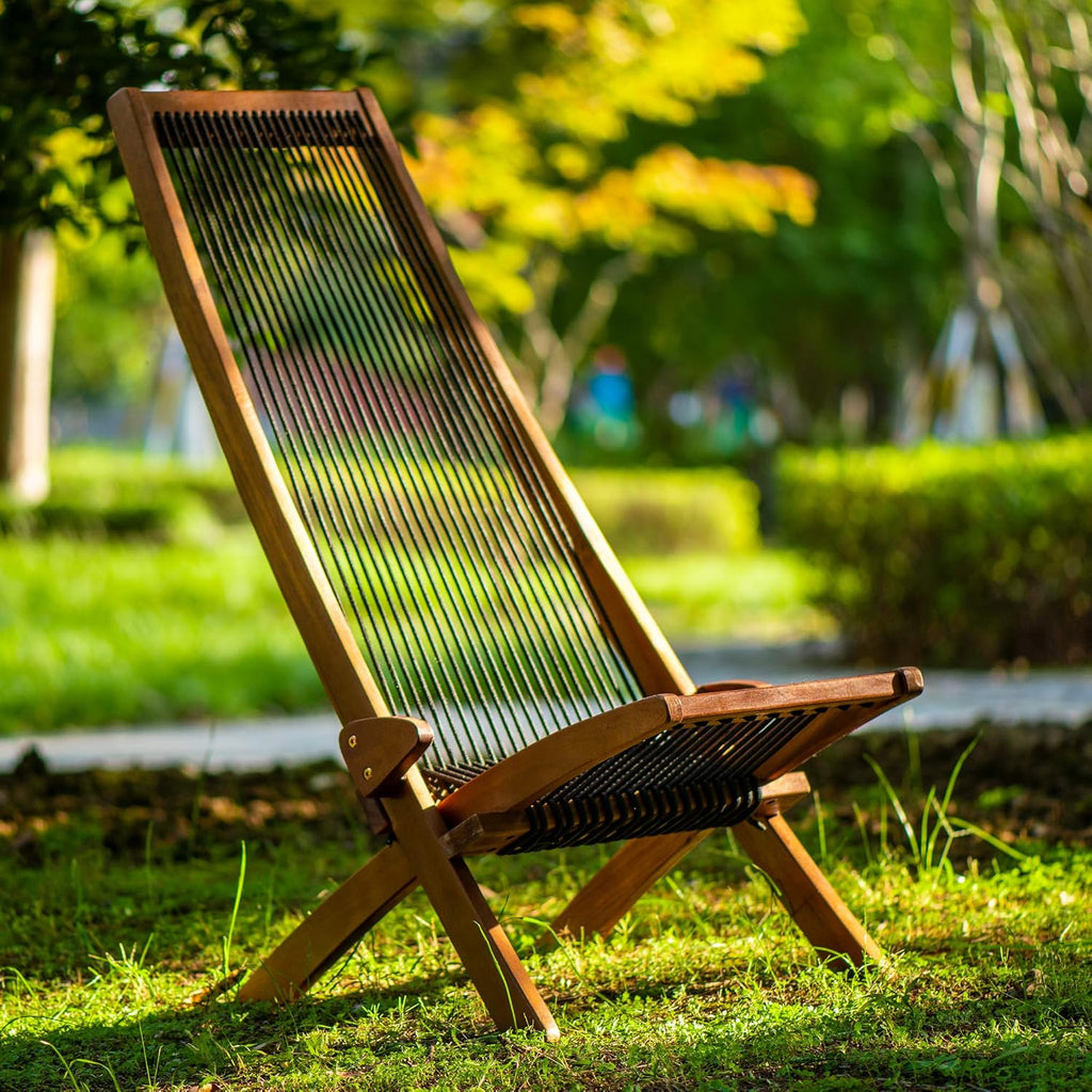 Folding Wooden Outdoor Lounge Chair C500003