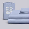 100% Cotton Percale Bed Sheets 4 Piece Set California King Blue T681