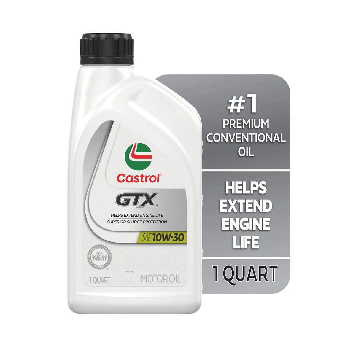 10W-30 Conventional Motor Oil, 1 Quart T43472
