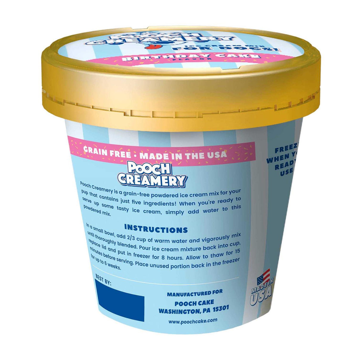 Birthday Cake Ice Cream Mix Dog Treat O3470