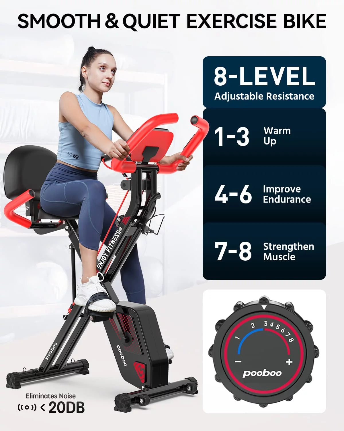 Foldable Magnetic Exercise Bike M929