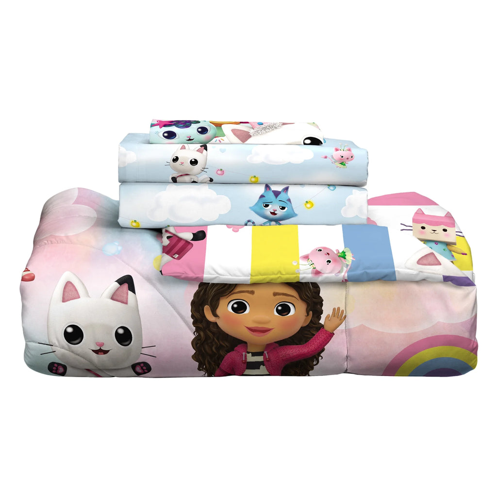 Kids Full Bed in a Bag, Comforter Sheet Set and Tote, Blue U14264