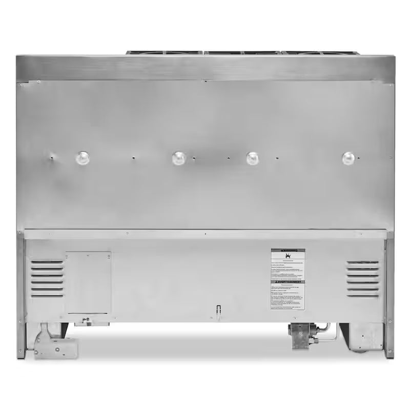 48 in. 6.3 cu. ft. Smart Double Oven Gas Range with Griddle and True Convection in Scorched Orange B483