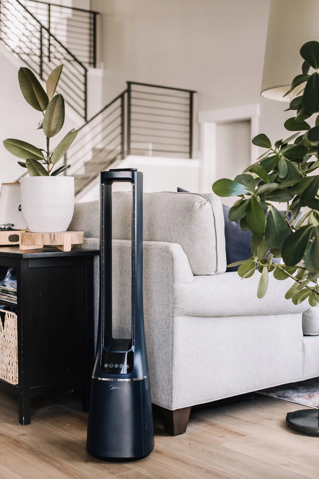 Bladeless Tower Fan & HEPA Air Purifier with Remote Control O9120