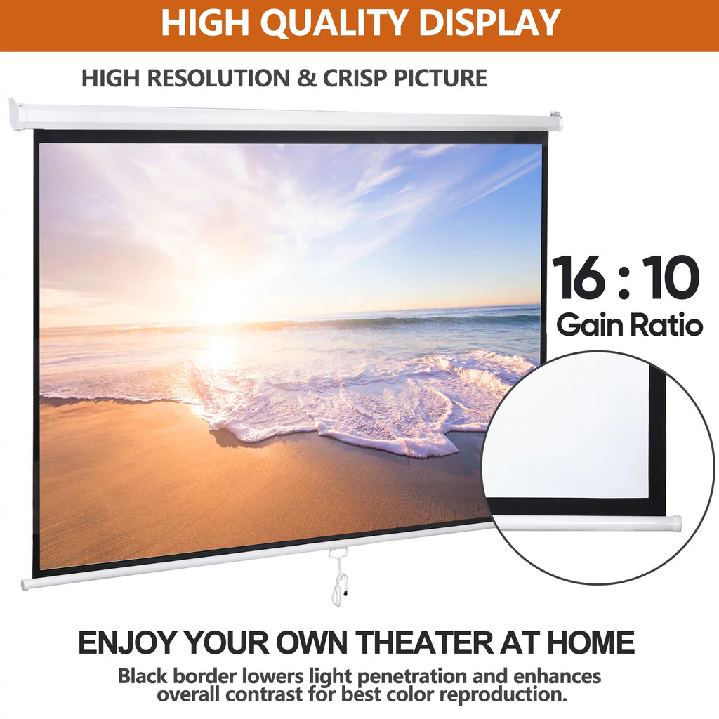 100 inch 16:10 HD 4K Projector Screen V66145