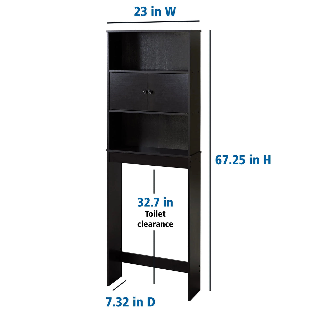White 3-Shelf Bathroom Space Saver I7904