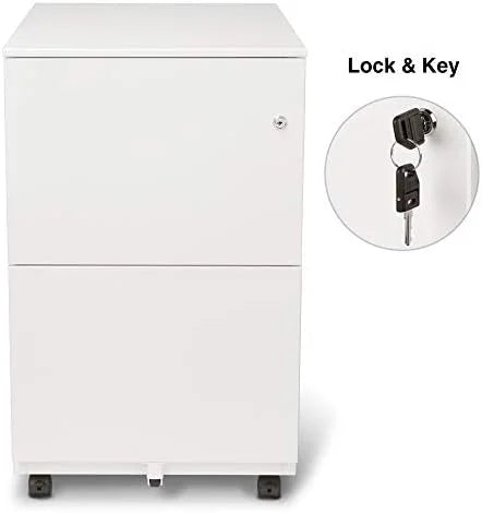 2 Drawer Metal File Cabinet with Lock Y875
