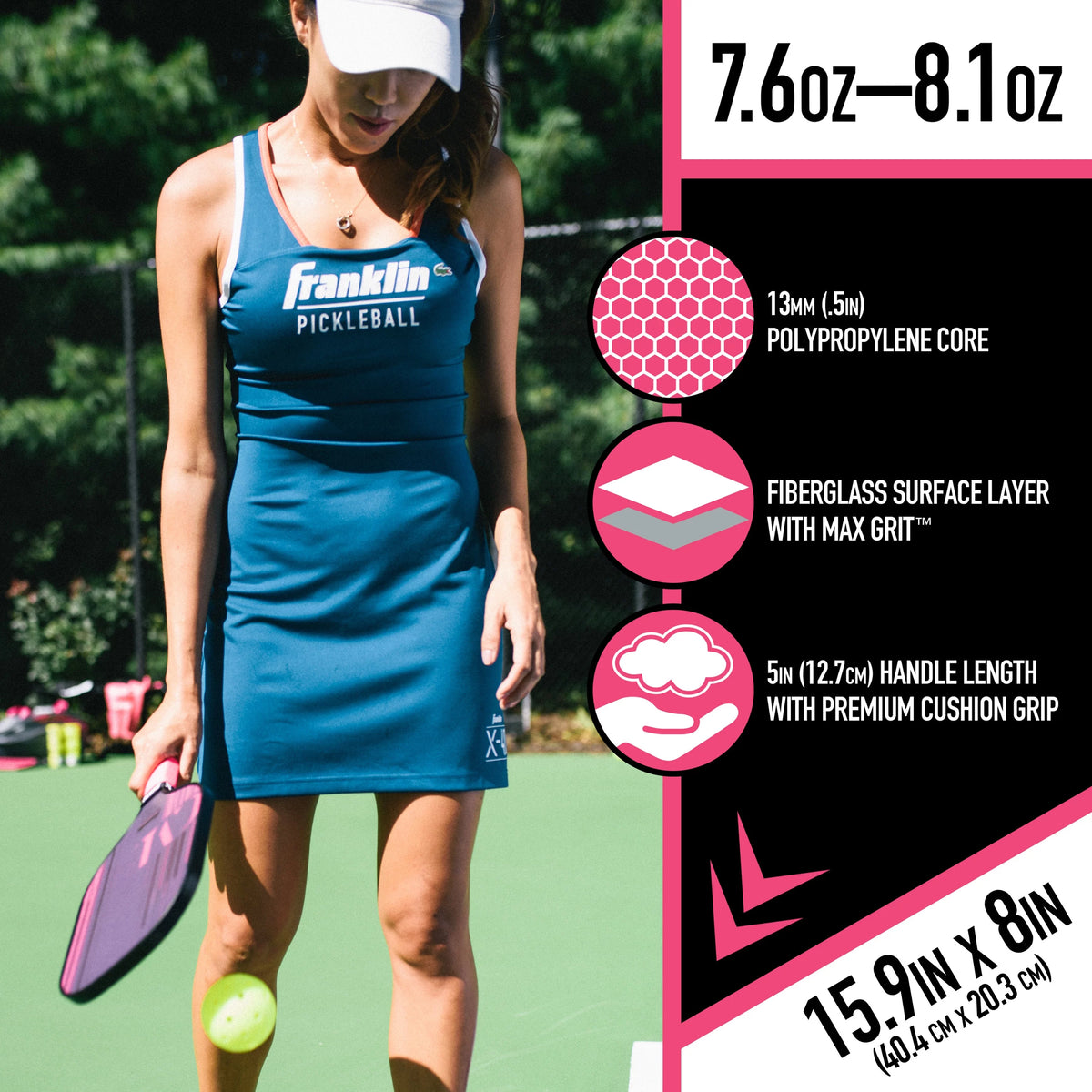 Pickleball Paddle with Extra Grip Z73252