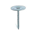 8 inch Electro Galvanized Metal Round Cap Roofing Nails 25 lb. F670