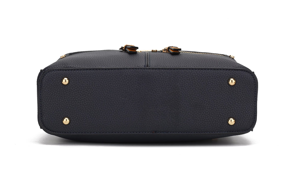 White Vegan Leather Crossbody Bag W847